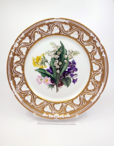 Faithfulness   22.5cm plate White Porcelain, 24K Gold.